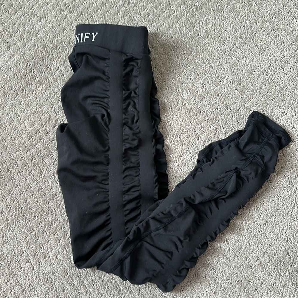 Black Ruffled Women's Pants